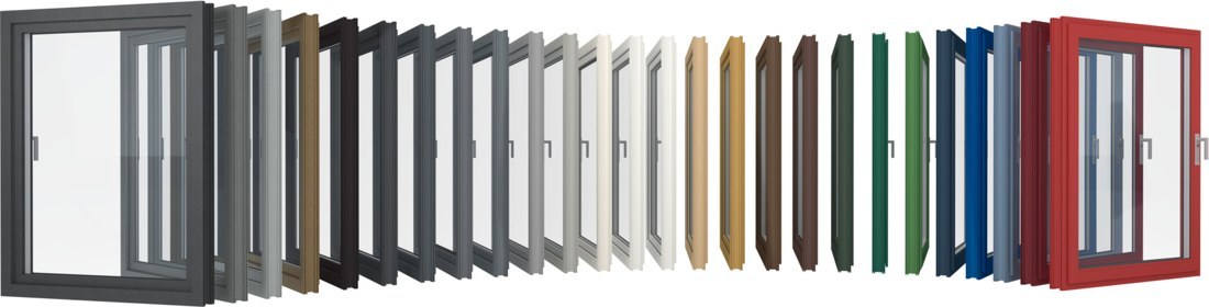 Fenêtres PVC dans une large gamme de coloris, du blanc aux teintes bois et colorées
